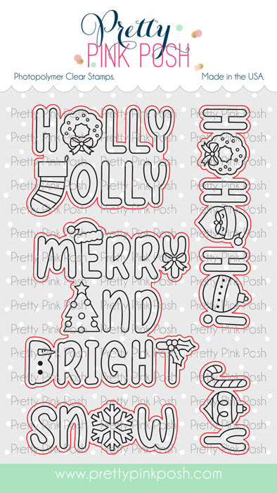 Holiday Word Scenes Dies