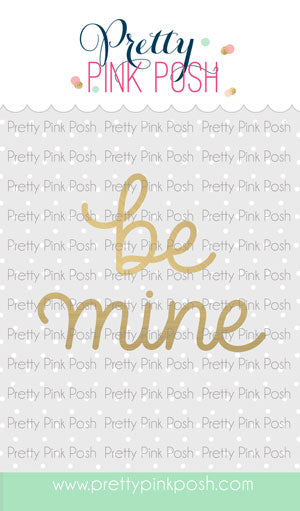 Be Mine Script Hot Foil Plate