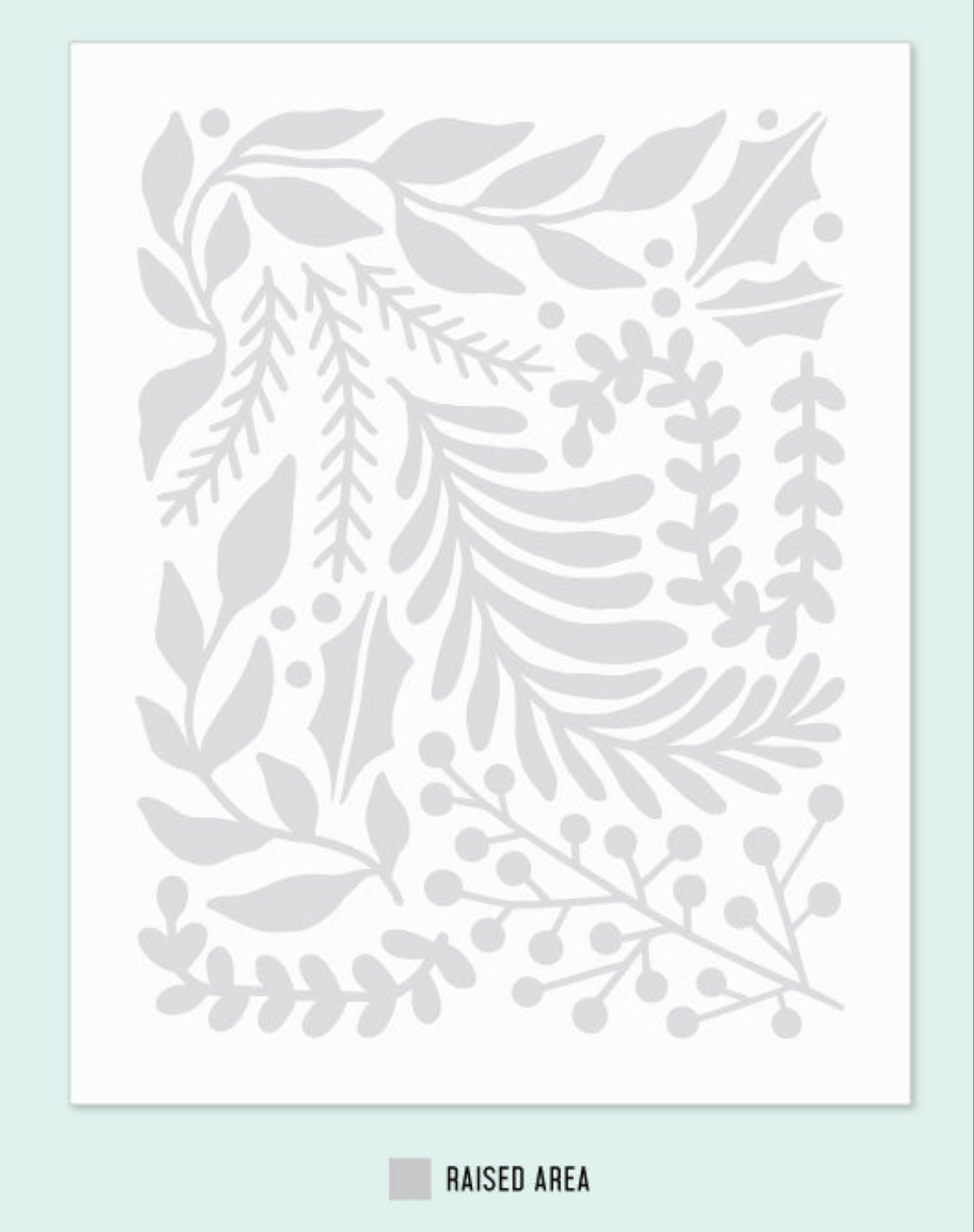 Holiday Sprigs Embossing Folder