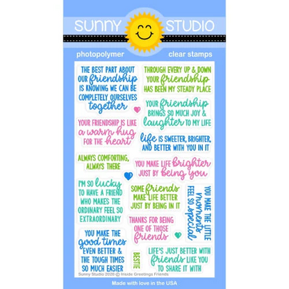 Inside Greetings Friends Stamp Set