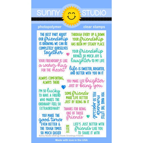Inside Greetings Friends Stamp Set