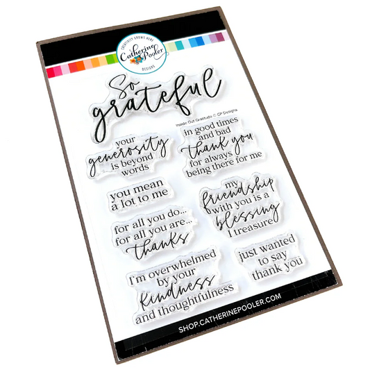 Inside Out Gratitude Sentiments Stamp Set