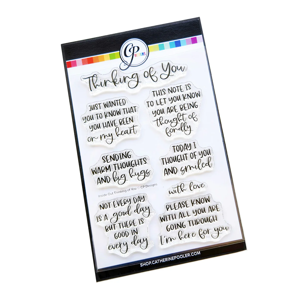Inside Out Thinking of You Sentiments Stamp Set
