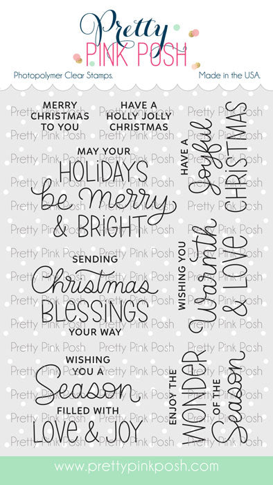 Inside Sentiments: Christmas Stamp Set