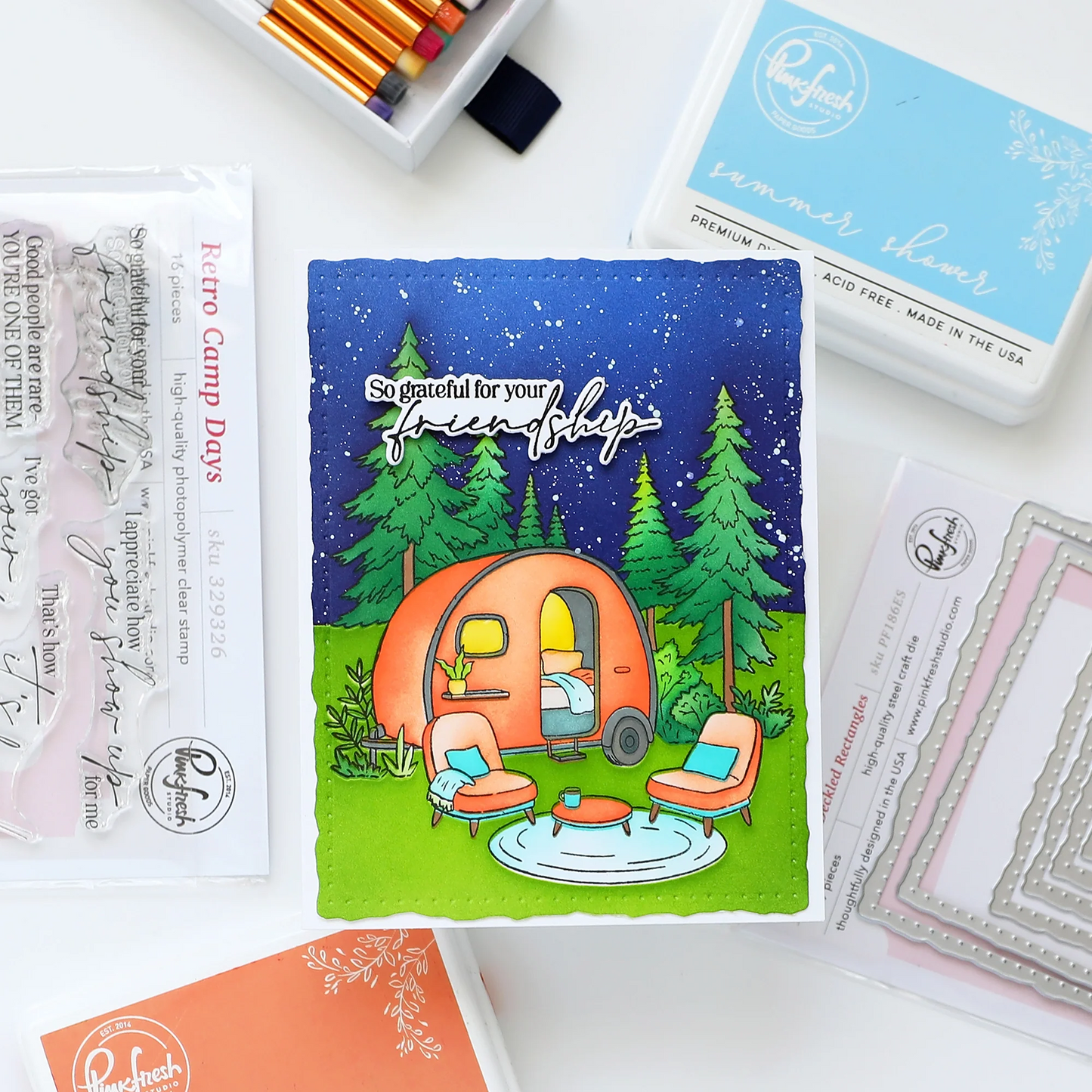 Retro Camp Days Stamp Set 