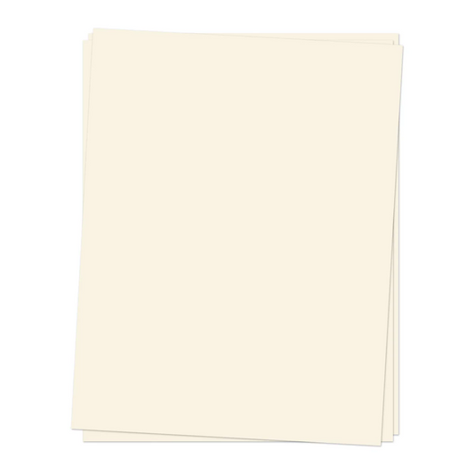8.5 x 11 Cardstock: Ivory