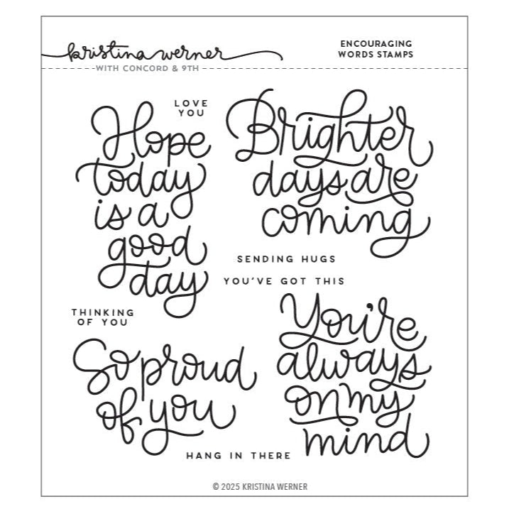Encouraging Words Stamp Set – Butterfly Reflections, Ink.