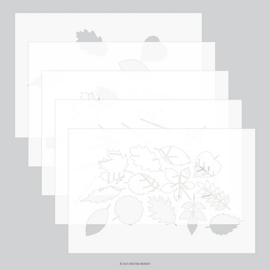 Thankful Leaves Stencil Pack