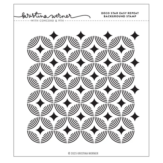 Deco Star Easy Repeat Background Stamp