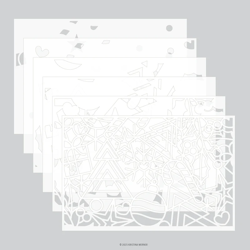 Holiday Icons Stencil Pack