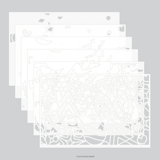 Holiday Icons Stencil Pack