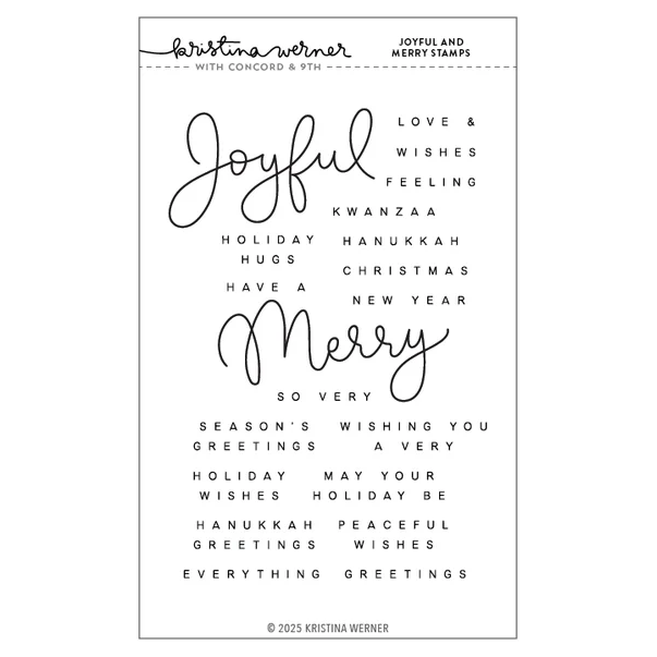 Joyful and Merry Stamp Set
