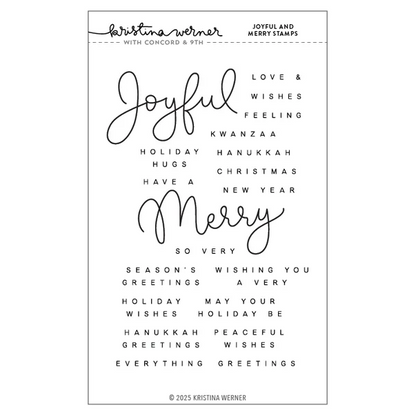 Joyful and Merry Stamp Set