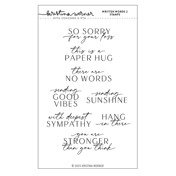Written Words 2 Stamp Set