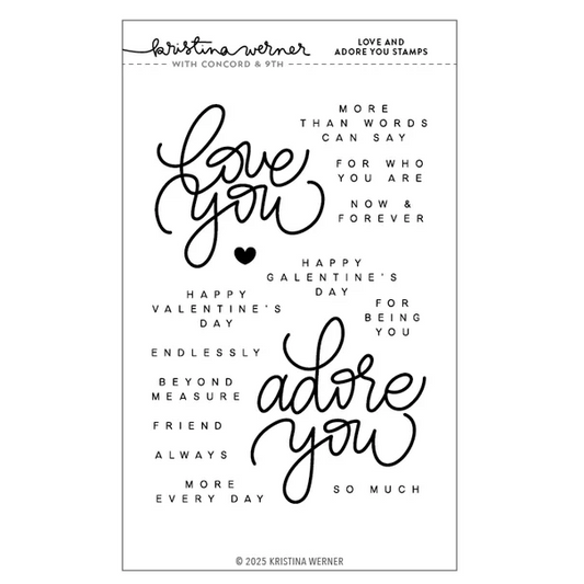 Love and Adore You Stamp Set