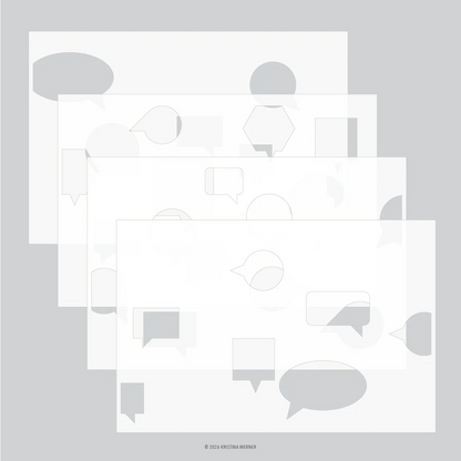 Just Talking Stencil Pack 