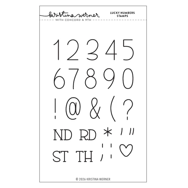 Lucky Numbers Stamp Set 