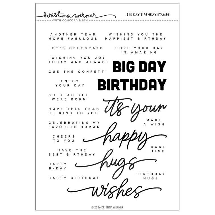 Big Day Birthday Stamp Set