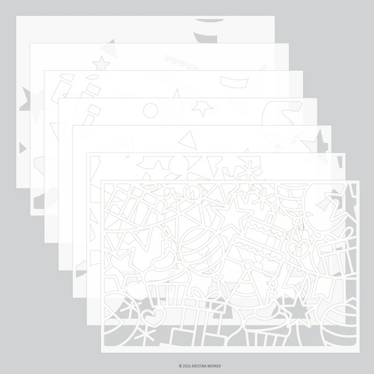 Big Day Birthday Stencil Pack