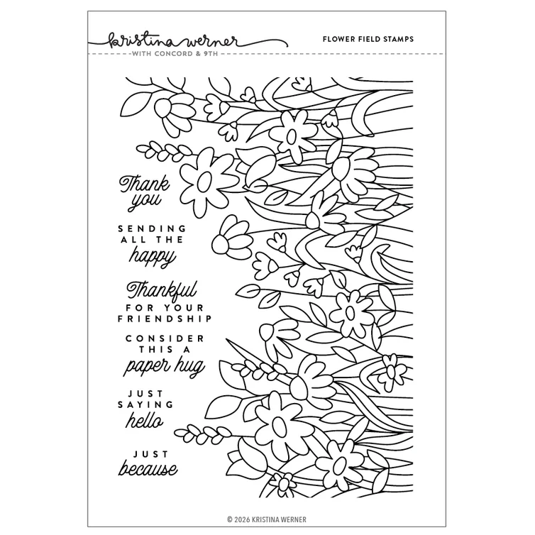 Flower Field Stamp Set