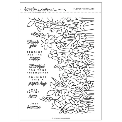Flower Field Stamp Set