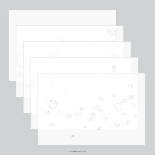 Flower Field Stencil Pack