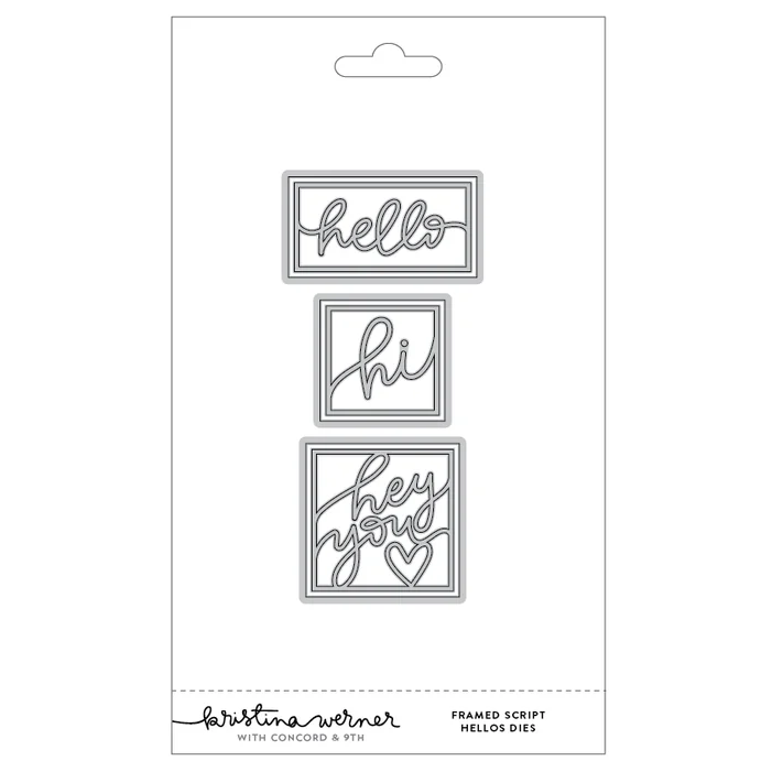 Framed Script Hellos Dies
