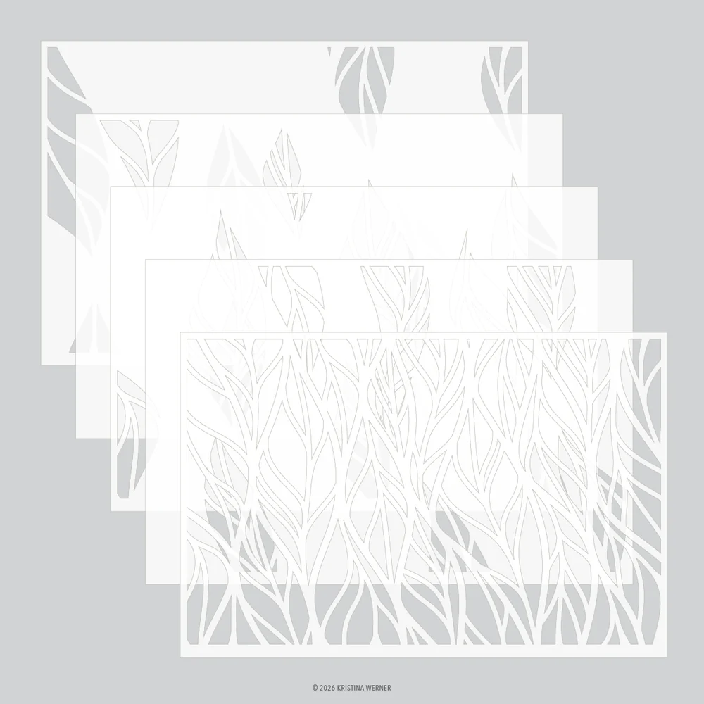 Leaf Flow Stencil Pack