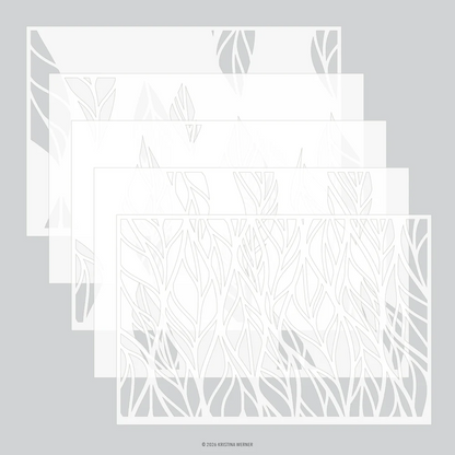Leaf Flow Stencil Pack