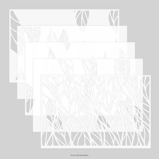 Leaf Flow Stencil Pack