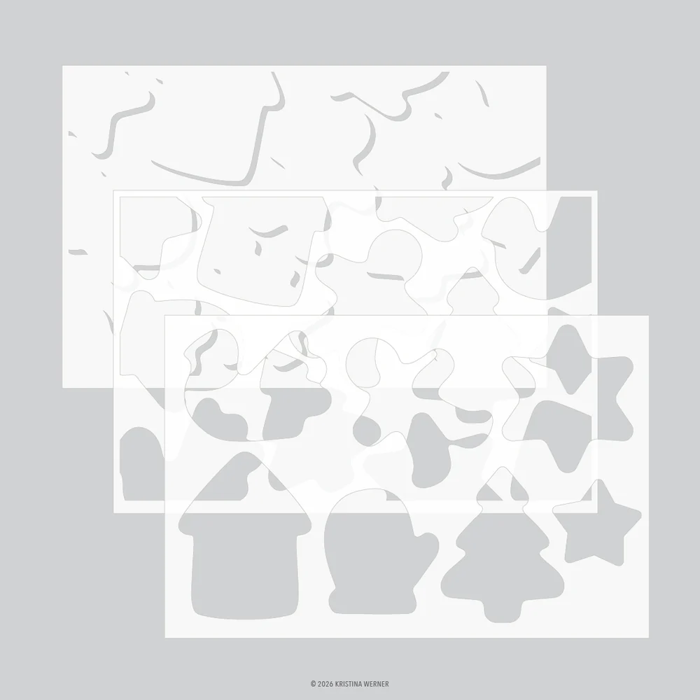 Gingerbread Cookies Stencil Pack
