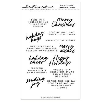 Holiday Cheer Greetings Stamp Set