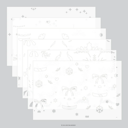 Ornamental Christmas Stencil Pack