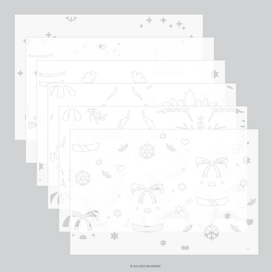 Ornamental Christmas Stencil Pack