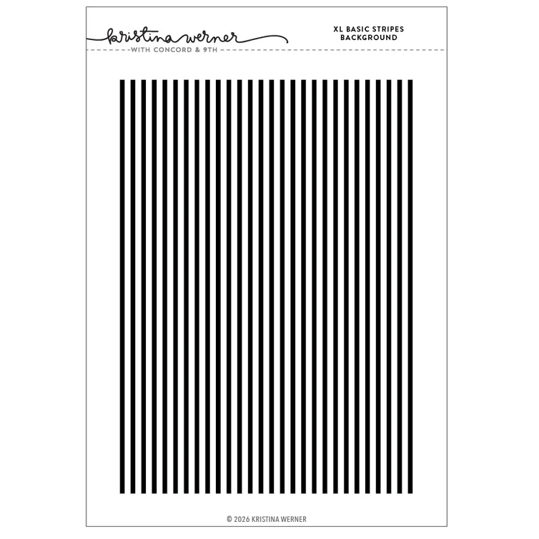 XL Basic Stripes Background Stamp