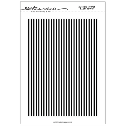 XL Basic Stripes Background Stamp