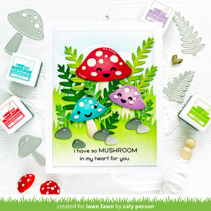 Happy Mushrooms Lawn Cuts