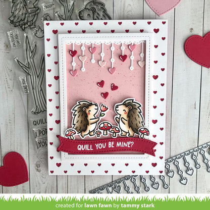 Little Heart Strings Border Lawn Cuts