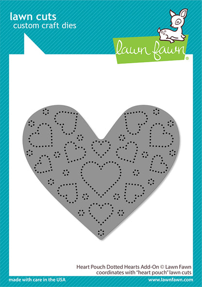 Heart Pouch Dotted Hearts Add-On Lawn Cuts