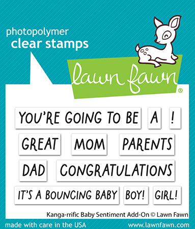 Kanga-Rrific Baby Sentiment Add-On Stamp Set