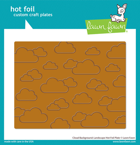 Cloud Background: Landscape Hot Foil Plate
