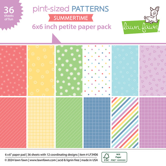 Pint-Sized Patterns Summertime 6x6 Paper Pack