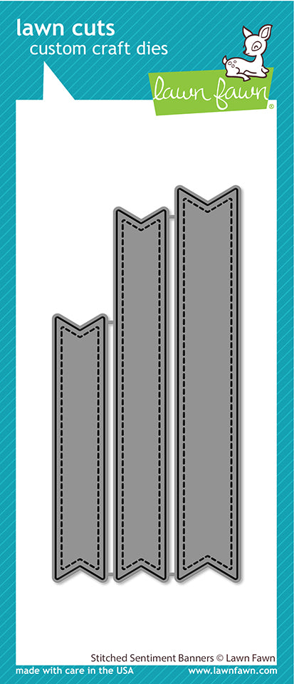 Stitched Sentiment Banners Lawn Cuts