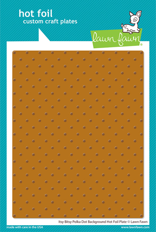 Itsy Bitsy Polka Dot Background Hot Foil Plate