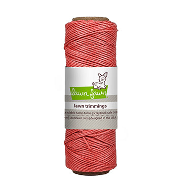 Coral Hemp Twine