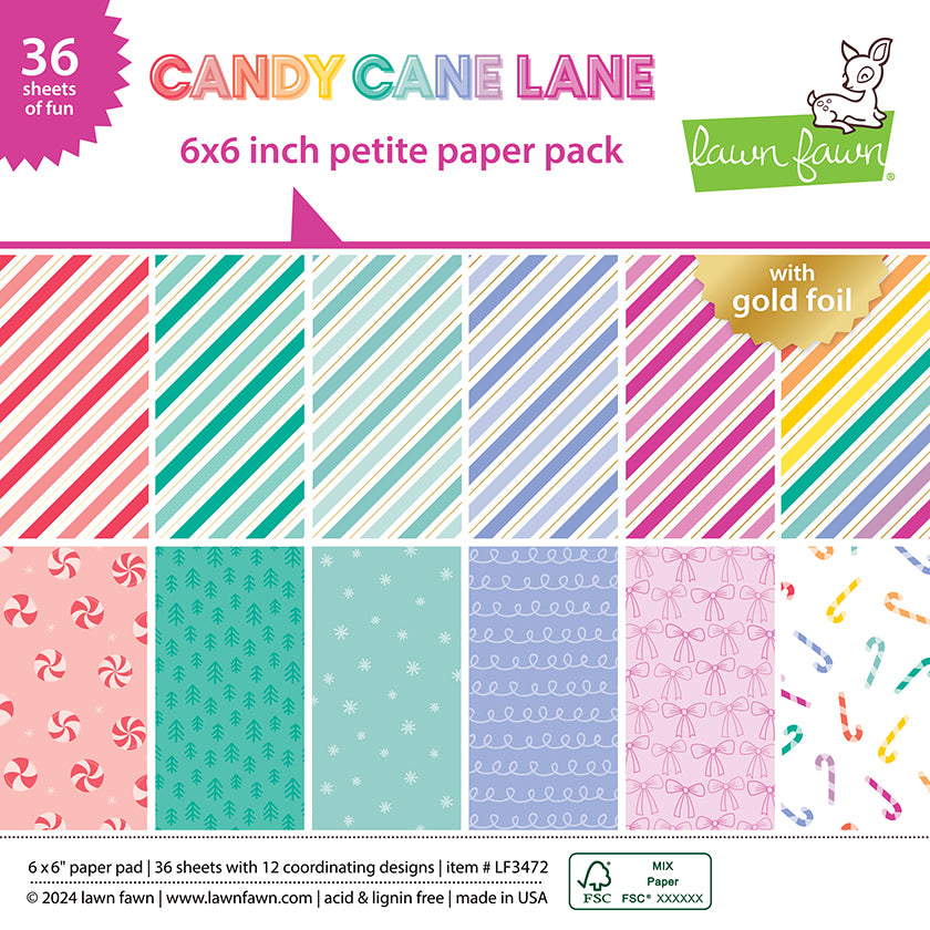 Candy Cane Lane 6x6 Petite Paper Pack