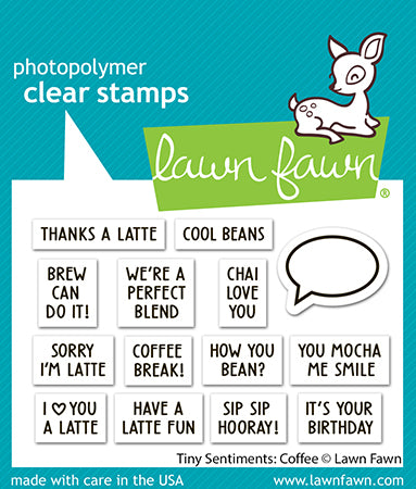 Tiny Sentiments: Coffee Stamp Set