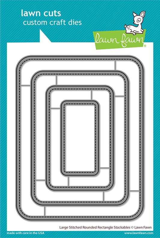 Large Stitched Rounded Rectangle Stackables