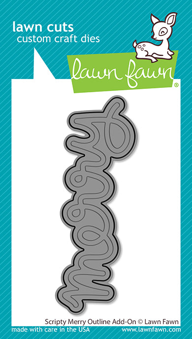 Scripty Merry Outline Add-On Lawn cuts
