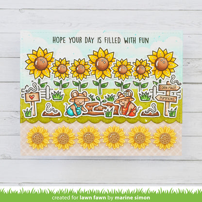 Sunflower Border Lawn Cuts